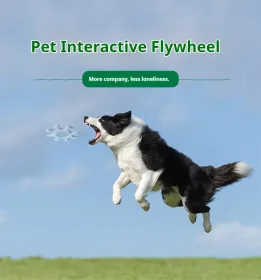 Pet Interactive Flywheel,Dog Frisbee Toy,Fun Interactions Buildstronger Bonds (Option: MacaronBlue)